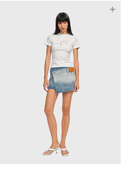 [NAWS] slim short tee