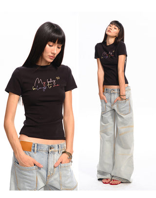 [NAWS] slim short tee