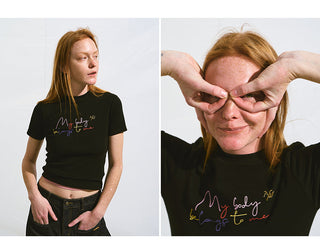 [NAWS] slim short tee