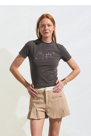 [NAWS] slim short tee