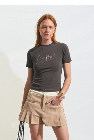 [NAWS] slim short tee