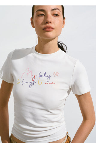 [NAWS] slim short tee