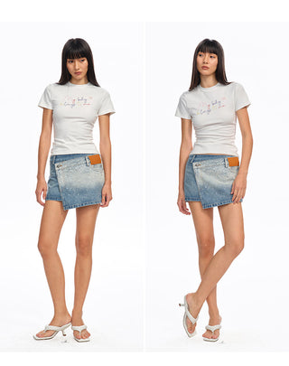 [NAWS] slim short tee