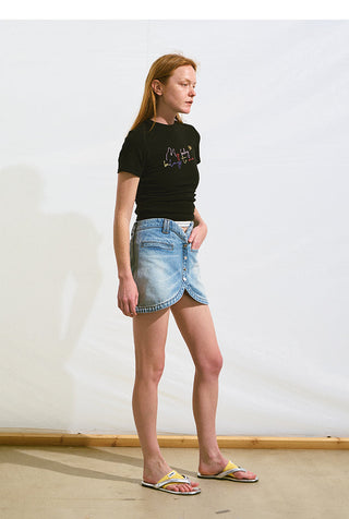 [NAWS] slim short tee