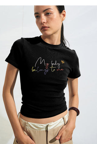 [NAWS] slim short tee