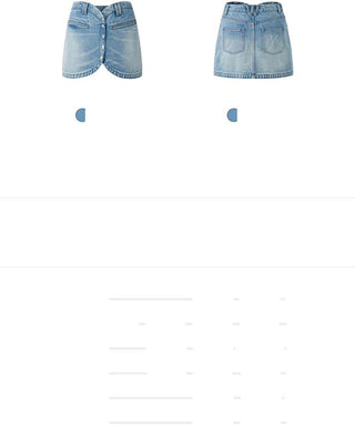 [NAWS] washed denim skirt