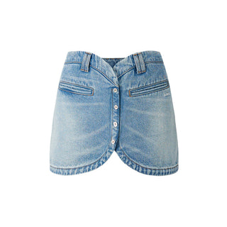 [NAWS] washed denim skirt