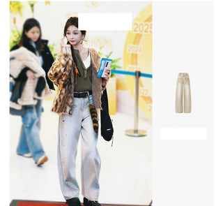 [NAWS] rhinestone straight pants