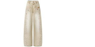 [NAWS] rhinestone straight pants
