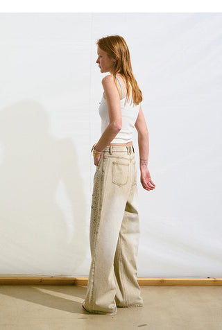 [NAWS] rhinestone straight pants