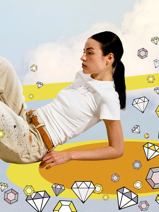 [NAWS] rhinestone straight pants