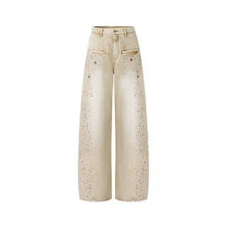 [NAWS] rhinestone straight pants