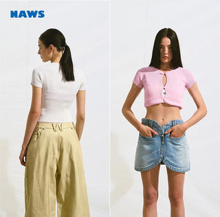 [NAWS] hollow knit top