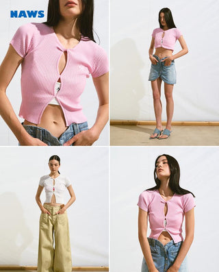 [NAWS] hollow knit top