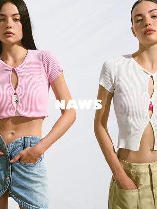 [NAWS] hollow knit top