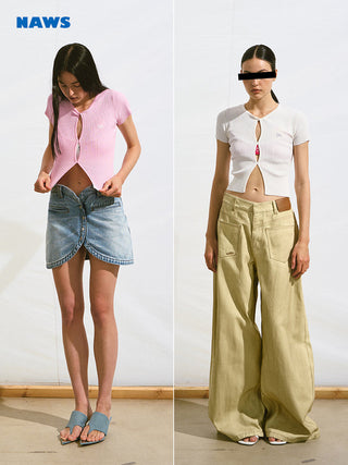 [NAWS] hollow knit top