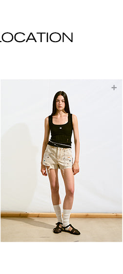 [NAWS] rhinestone denim shorts