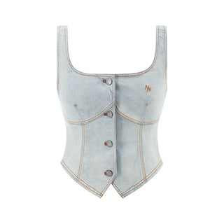 [NAWS] washed denim vest