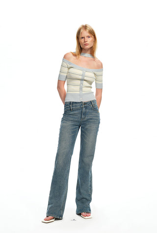 [NAWS] striped knit tee