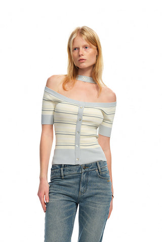 [NAWS] striped knit tee