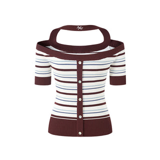 [NAWS] striped knit tee