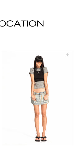 [NAWS] contrast stitch tee