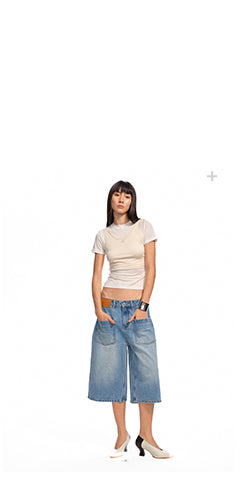 [NAWS] contrast stitch tee