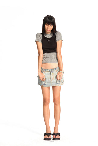 [NAWS] contrast stitch tee