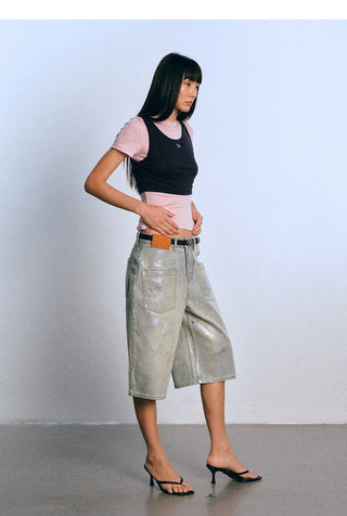 [NAWS] contrast stitch tee