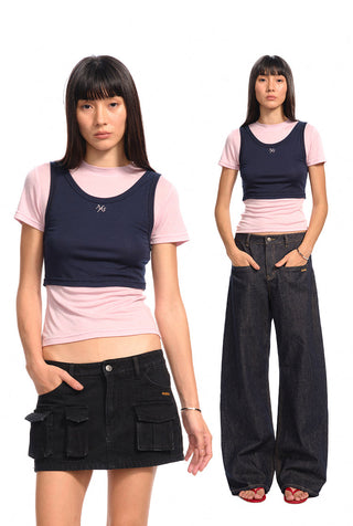 [NAWS] contrast stitch tee