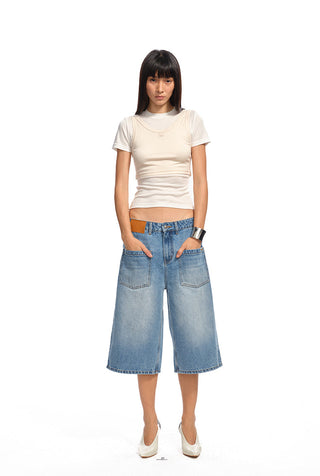 [NAWS] contrast stitch tee