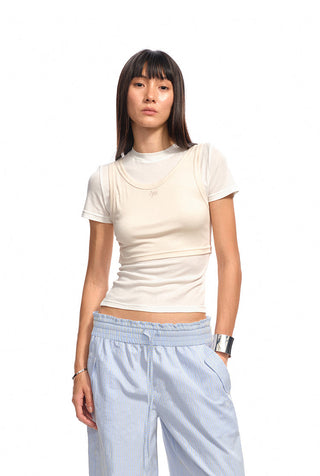 [NAWS] contrast stitch tee