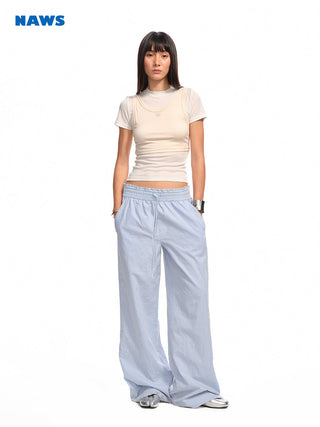 [NAWS] contrast stitch tee