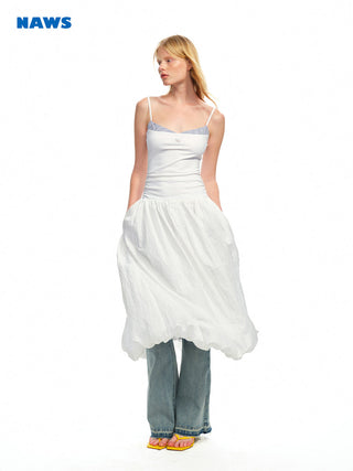 [NAWS] pleated puff dress