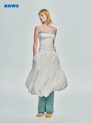 [NAWS] pleated puff dress