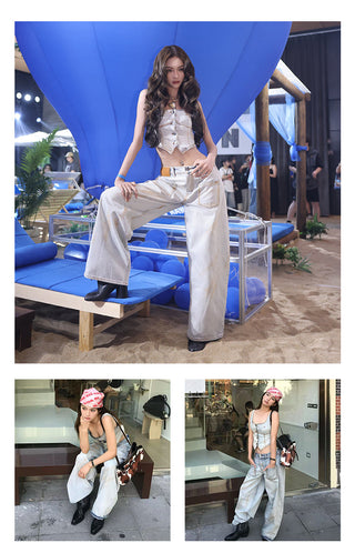 [NAWS] washed wide pants