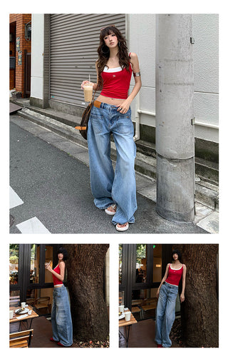 [NAWS] washed wide pants