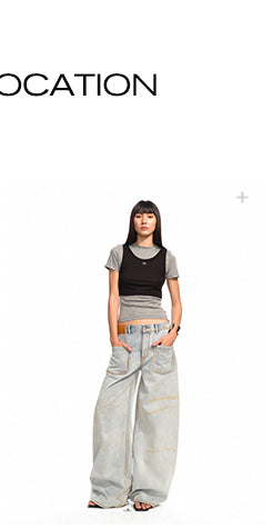 [NAWS] washed wide pants