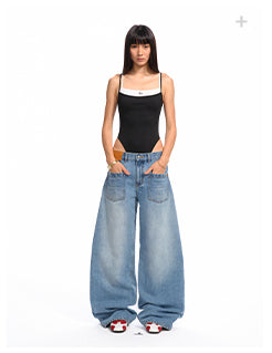 [NAWS] washed wide pants