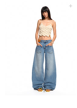 [NAWS] washed wide pants