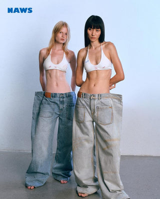 [NAWS] washed wide pants