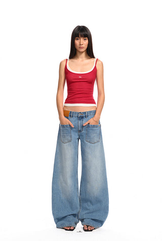 [NAWS] washed wide pants