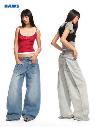 [NAWS] washed wide pants