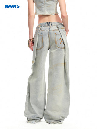 [NAWS] washed wide pants