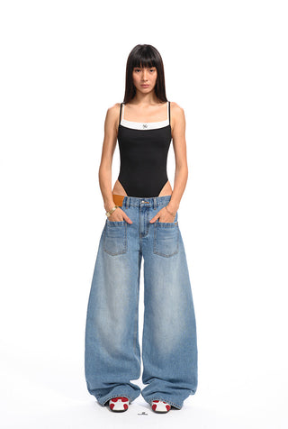 [NAWS] washed wide pants