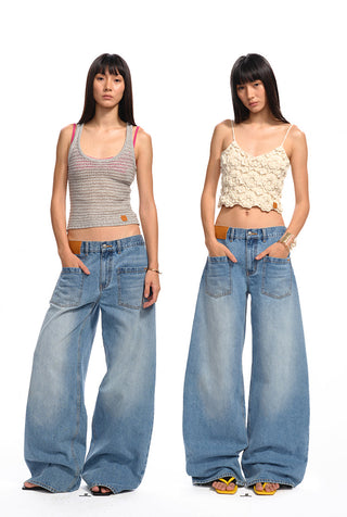 [NAWS] washed wide pants