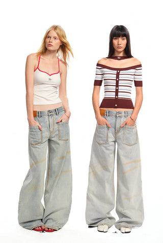 [NAWS] washed wide pants