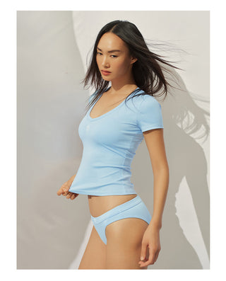 [NAWS] V-neck slim tee