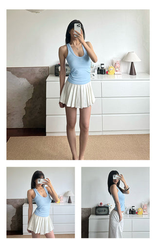 [NAWS] V-neck slim top