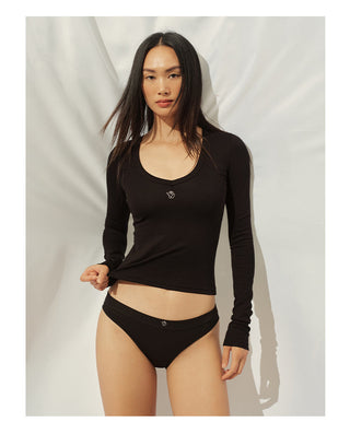 [NAWS] V-neck slim top